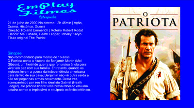 O Patriota (2000) Ação, Drama, Guerra