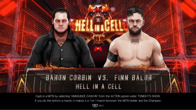 Baron Corbin vs Finn Bálor (WWE 2K19)