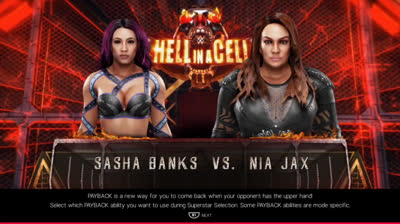 Sasha Banks vs Nia Jax (WWE 2K19)