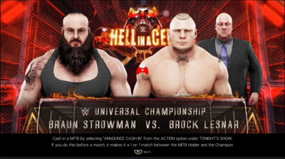 Brock Lesnar vs Braun Strowman (WWE 2K19)