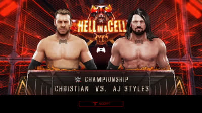 AJ Styles vs Christian (WWE 2K19)