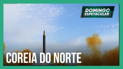 Coreia do Norte volta a disparar mísseis e preocupa os países vizinhos (DOMINGO ESPETACULAR - 10/10/2022)