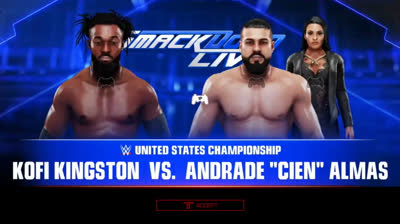 Andrade "Cien" Almas vs Kofi Kingston (WWE 2K19)